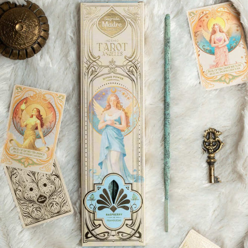 Incienso Tarot Ángeles Frambuesas Sagrada Madre