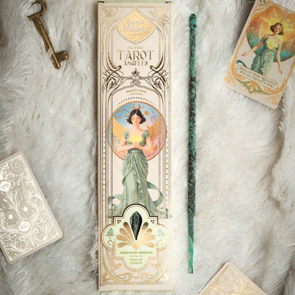 Incienso Tarot Ángeles Bayas de Geranio Sagrada Madre