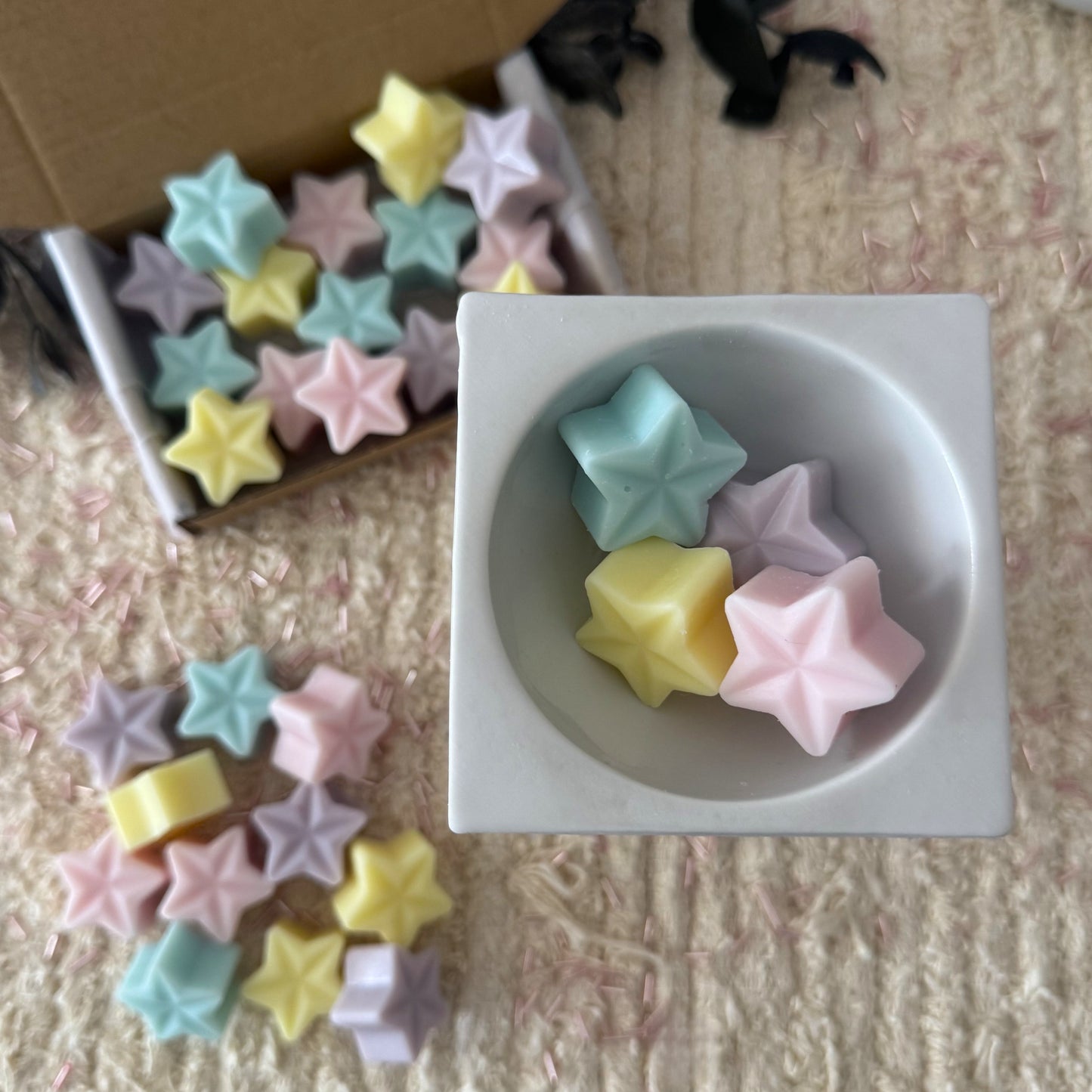 Wax Melts - Estrellas Caramelo, Frambuesa y Vainilla