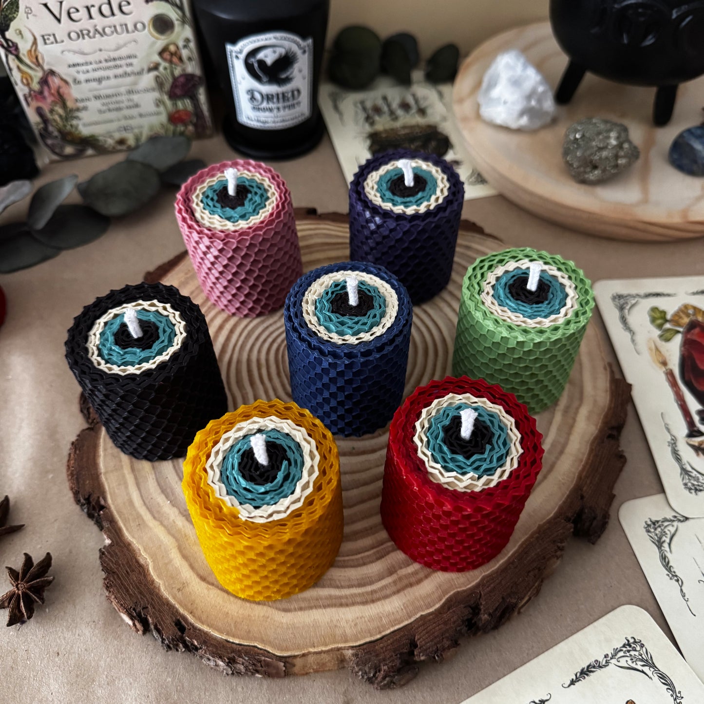 Pack Velas de Miel Ojo Turco 7 Energías