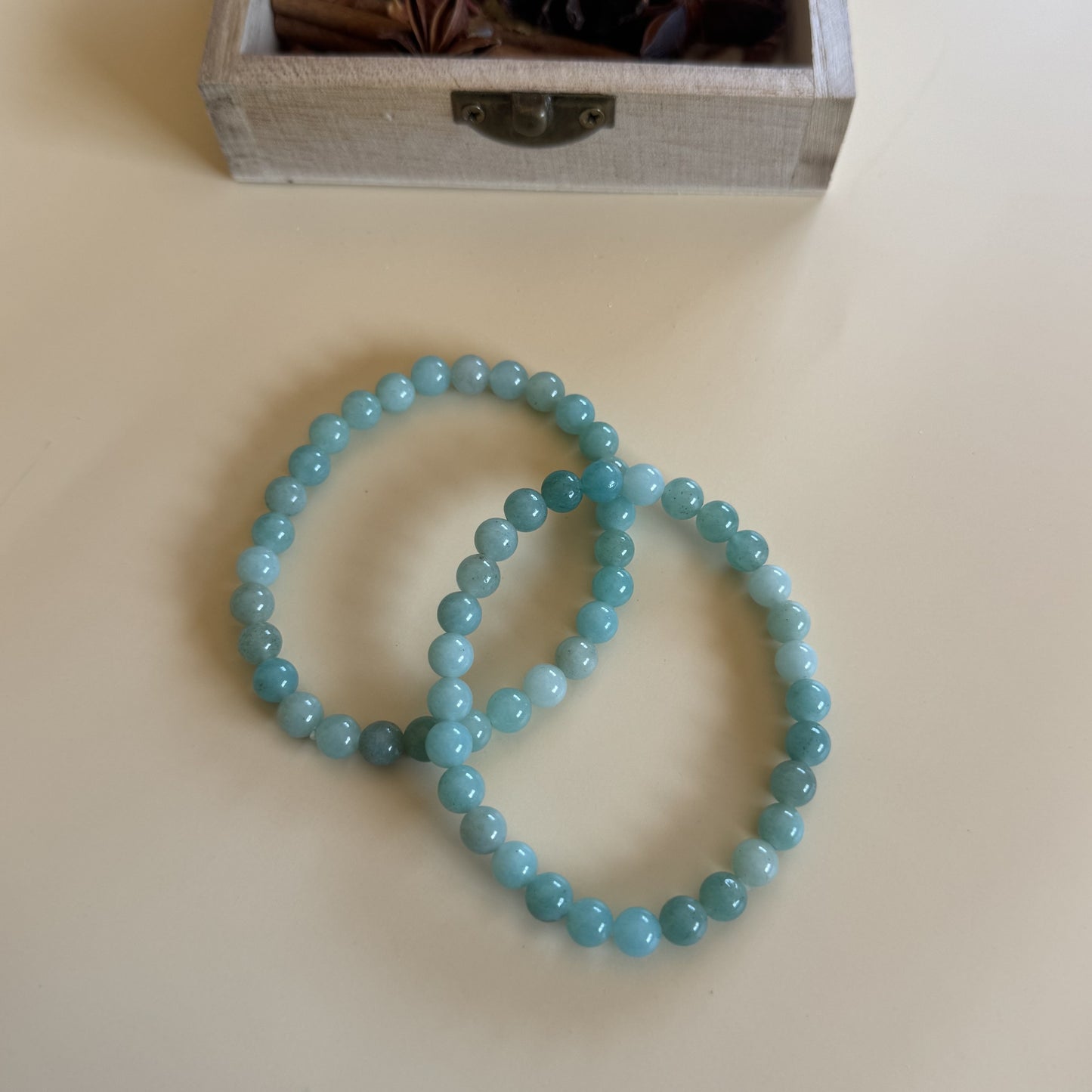 Pulsera de Amazonita | Calma - Intuición 6mm