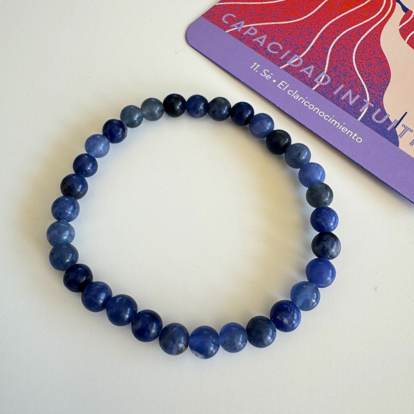 Pulsera de Sodalita | Autoestima - Hábitos 6mm