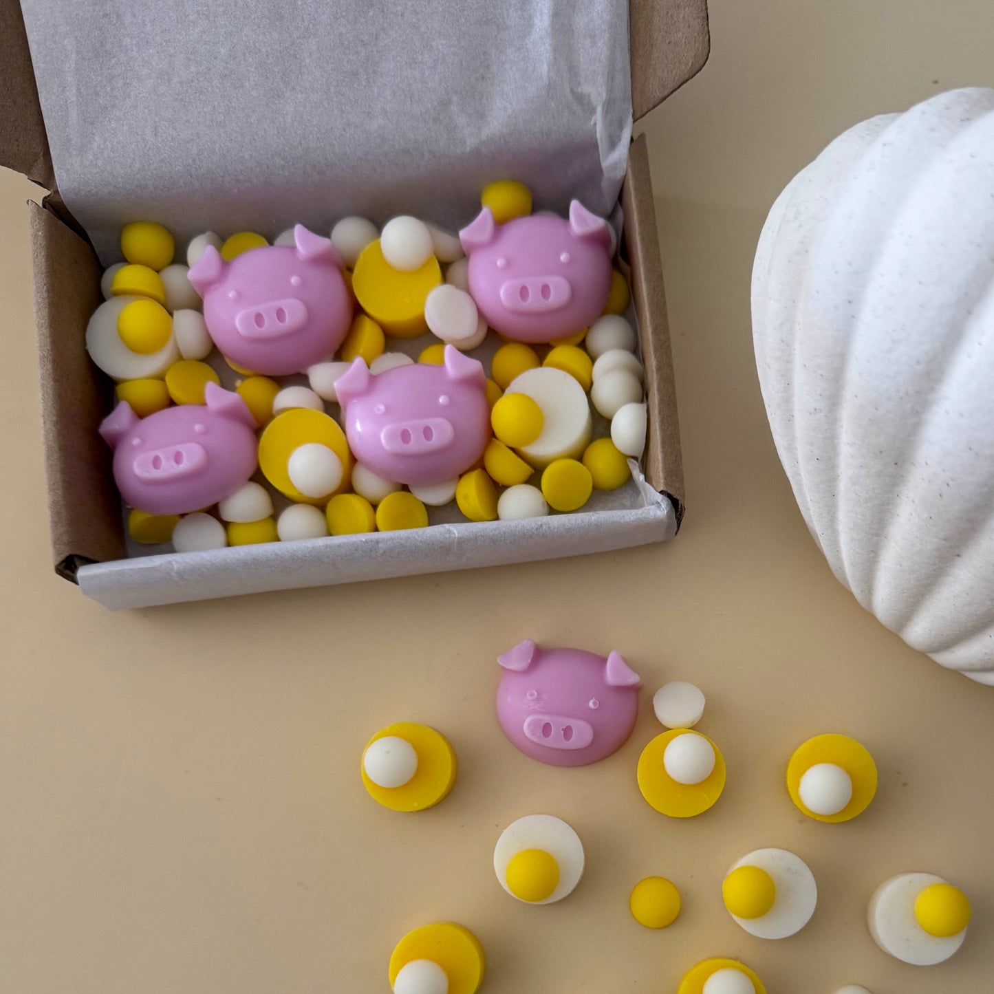 Wax Melts - Cerditos de Naranja y Frambuesa