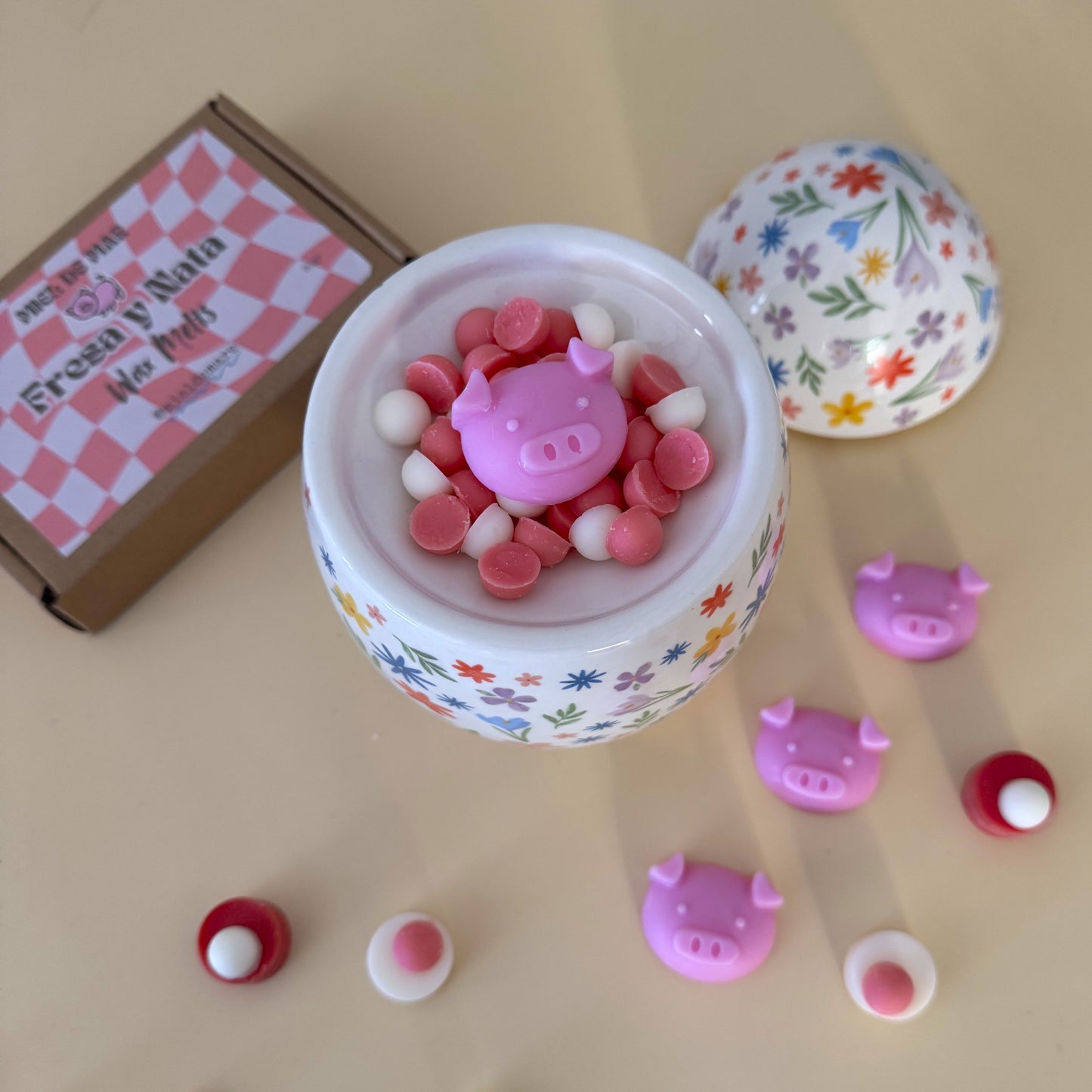 Wax Melts - Cerditos de Fresa Y Nata