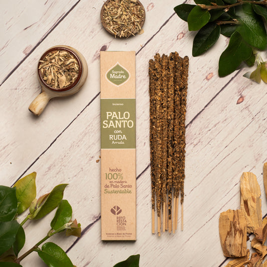 Incienso Palo Santo con Ruda - Sagrada Madre