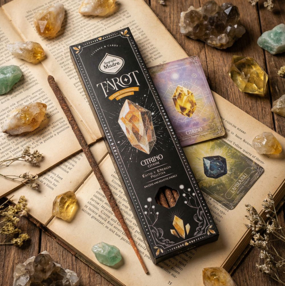 Incienso Tarot Gemas Citrino Sagrada Madre
