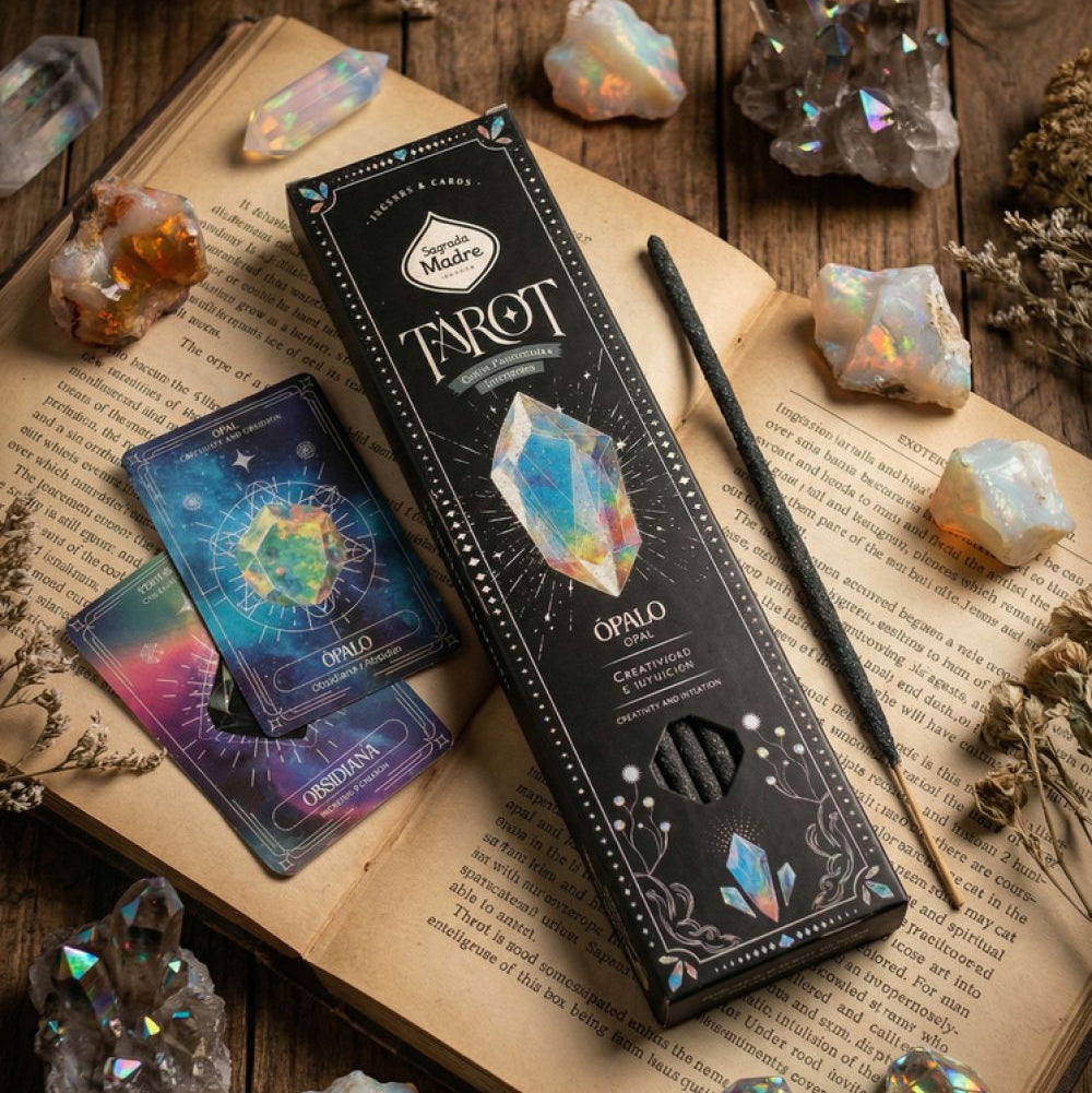 Incienso Tarot Gemas Ópalo Sagrada Madre