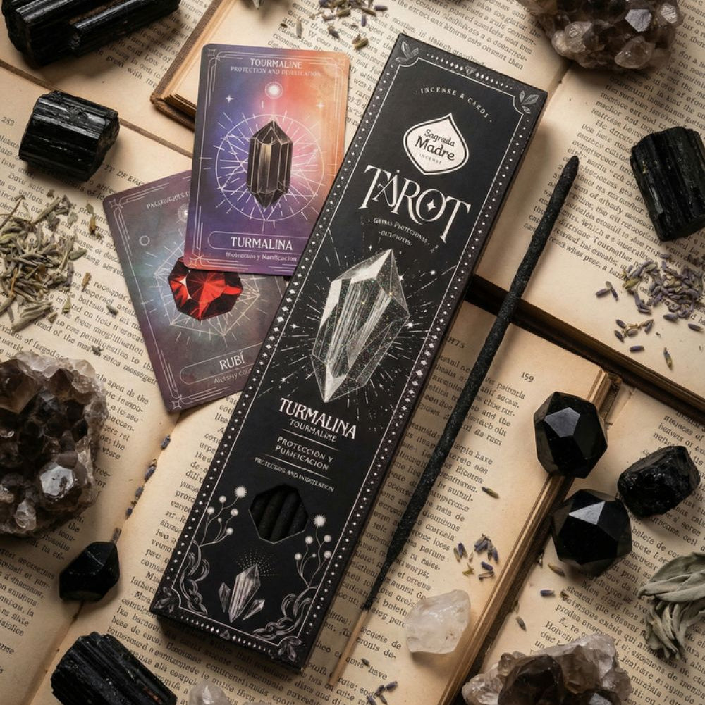 Incienso Tarot Gemas Turmalina Sagrada Madre