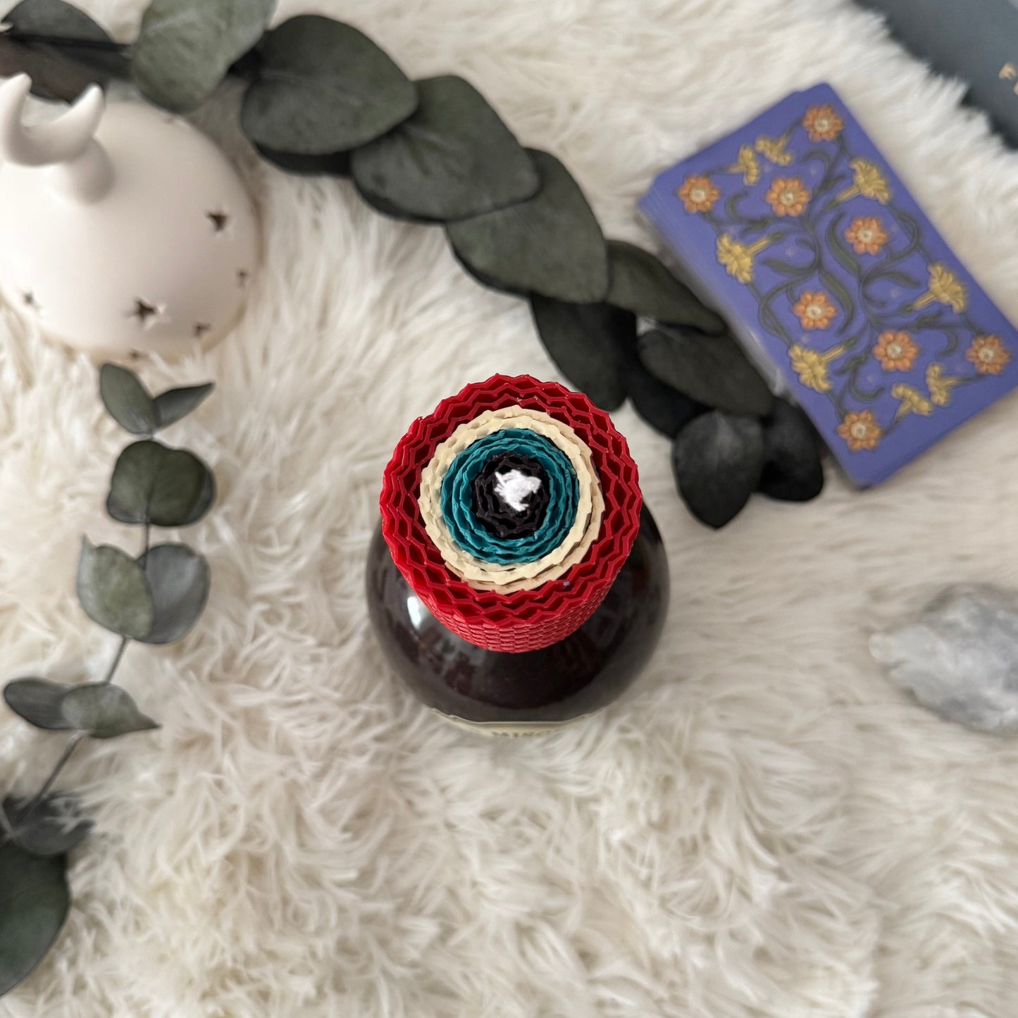 Vela de Miel Ojo Turco Rojo - Pasión y Energía