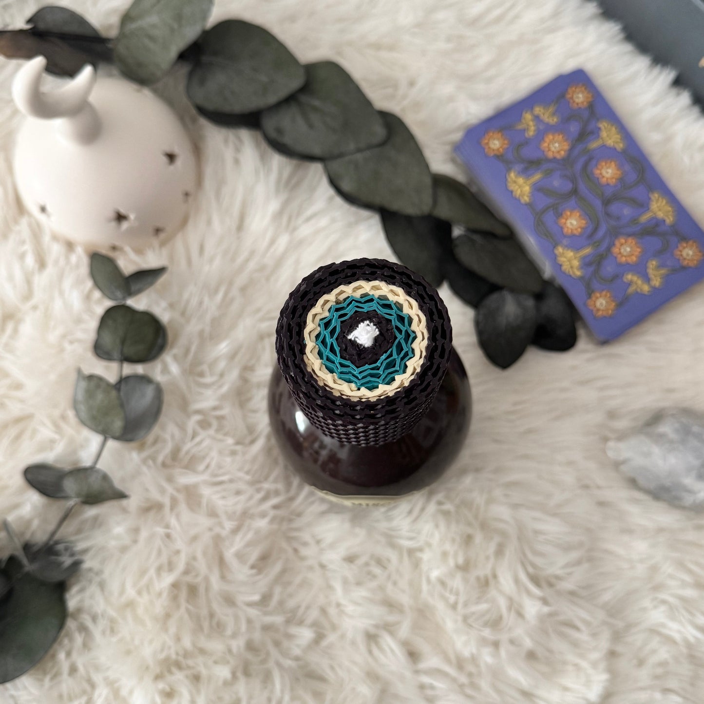 Vela de Miel Ojo Turco Negro - Poder y Prosperidad