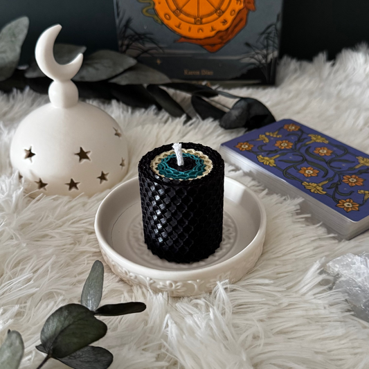 Vela de Miel Ojo Turco Negro - Poder y Prosperidad