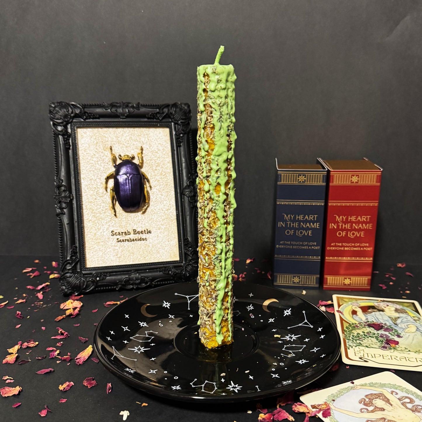 Vela Ritual Luna Creciente - Abundancia y Crecimiento