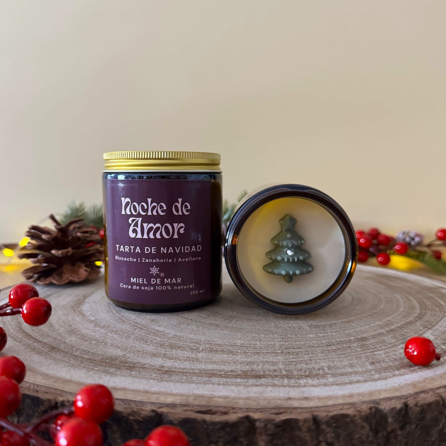 Vela Noche de Amor - Tarta de Navidad