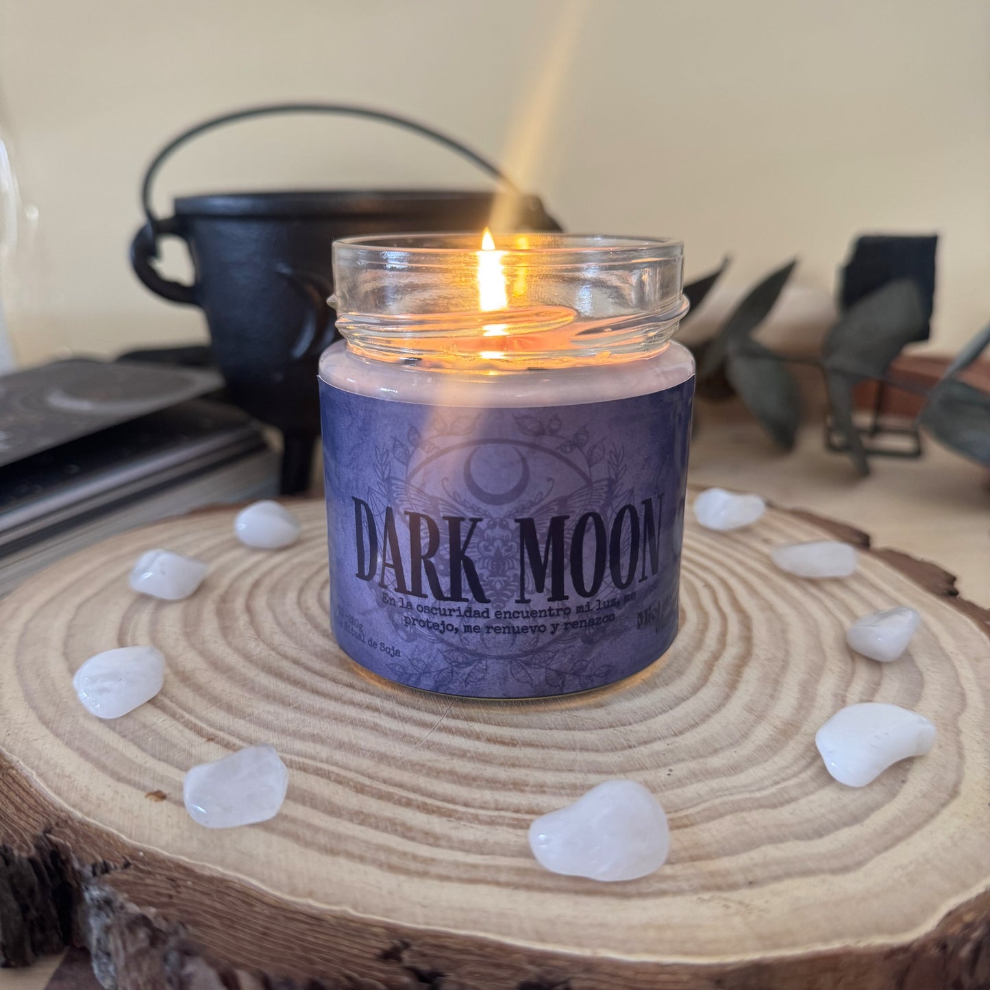 Vela Dark Moon - Protección y Limpieza