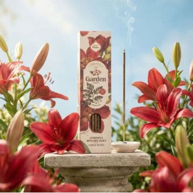 Incienso Garden Citronela Lirios Rojos Sagrada Madre